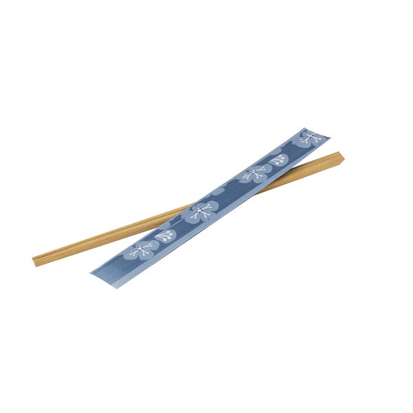 BAMBOO CHOPSTICK ATTACHED, CARBONIZED, JAPANESE STYLE, OPEN PAPER BAG 10PRS, 21CM